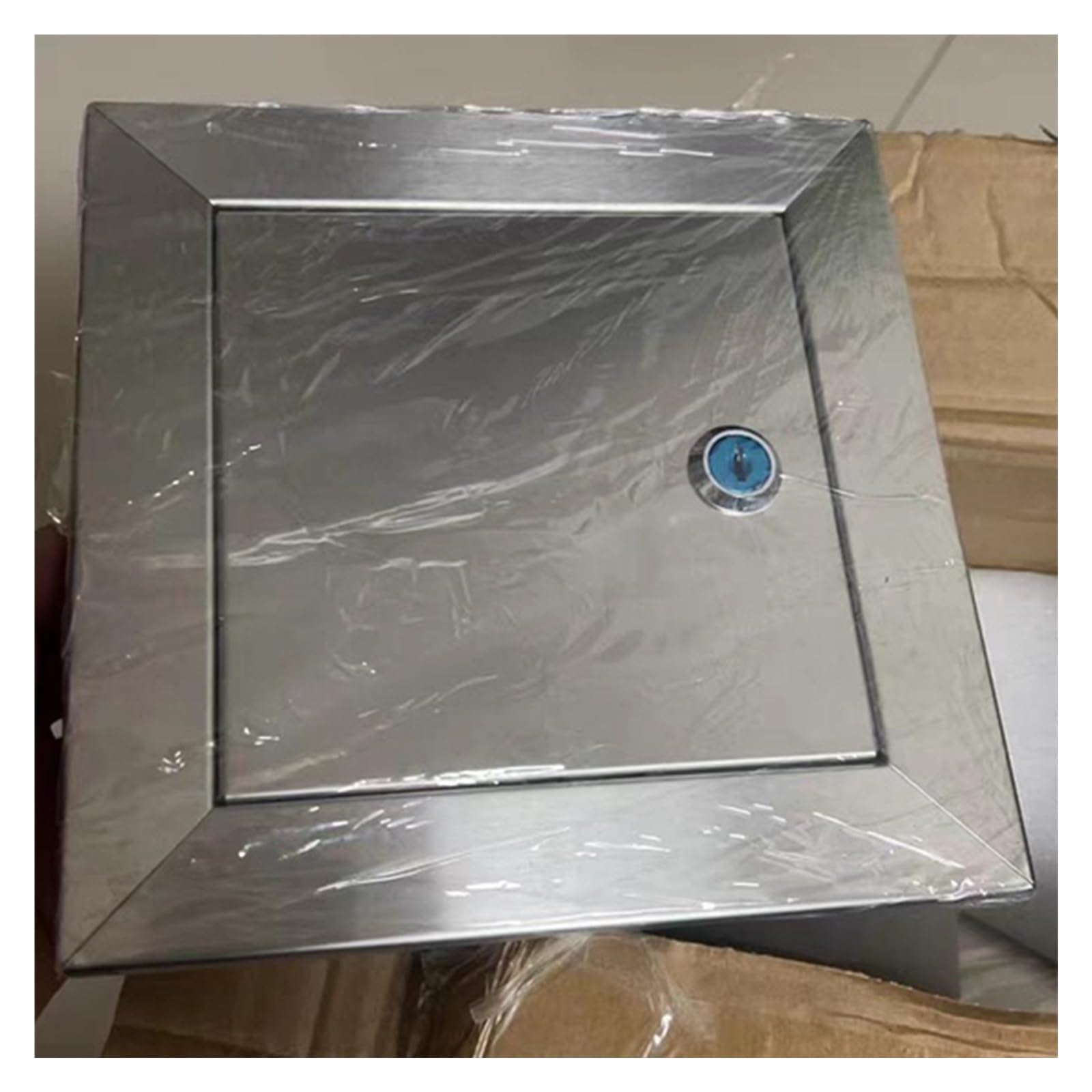 SDJJSAO inspection door, Stainless Steel Inspection Hatch with Lock for All Flush Surfaces(35x15cm/14x6in)