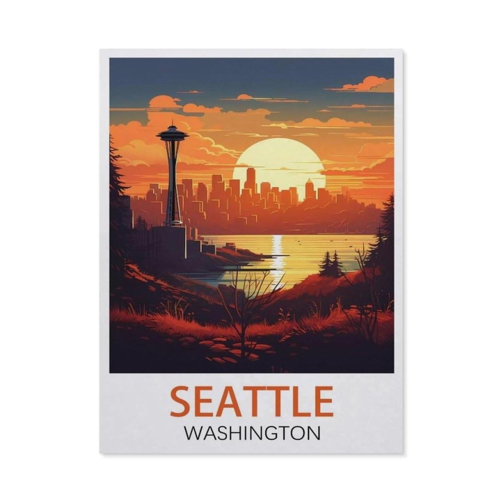 Metal Signs，Seattle Washington(20x30cm）