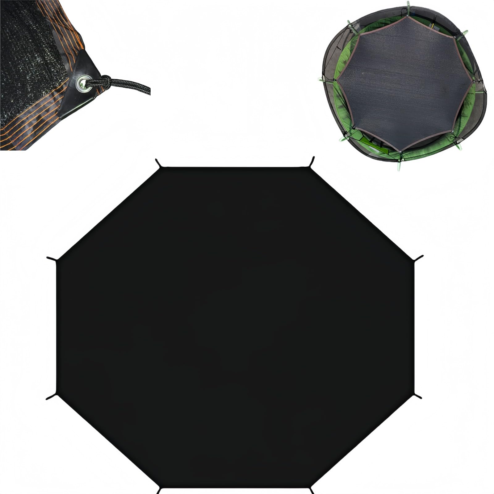 Nouveau Housse D'ombrage de Trampoline, 244 305 366 427 cm, filet pare-soleil pour trampoline, poteau 8/6, outil de protection polyvalent pour anniversaire, Protection UV,accessoires pour trampoline