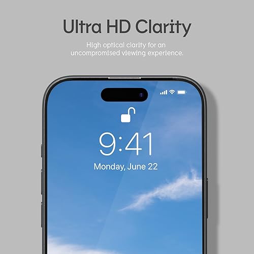 Miniatura 6 de RhinoShield Protector de pantalla de impacto antiluz azul compatible con iPhone 15  Cobertura completa, alta resistencia a los impactos, duradero,