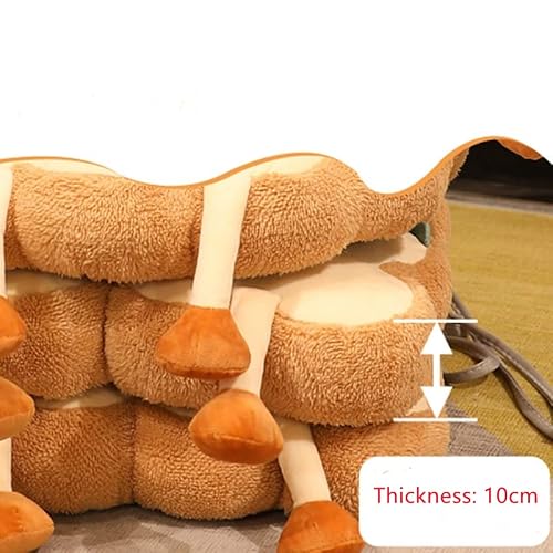 Toast Bread Pillow Cushion, Square Chair Cover Seat Cushion Pad Super Soft Floor Seat Pad For Bedroom, Chair Pads Cushion Plush Cushion For Office Kawaii Plush Toy Gift For Birthday, Christmas #TOP3