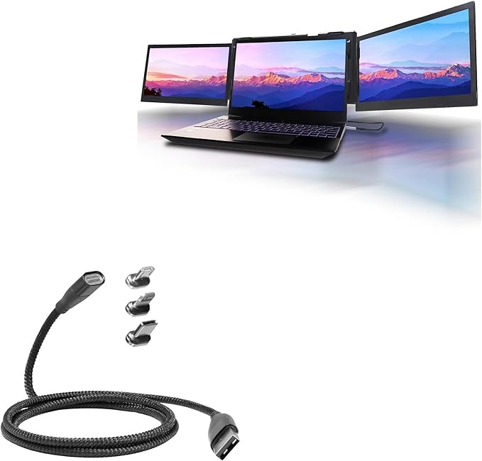 Cable de Carga y Datos Magnético USB-C y Micro USB 100W