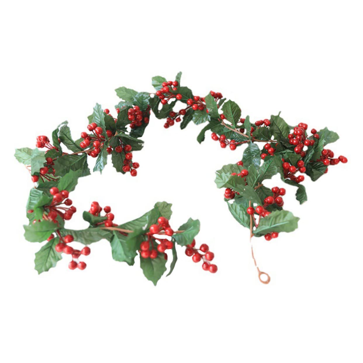 Guirlande de sapin de Noël pour créer une ambiance chaleureuse de réveillon sur votre cheminée