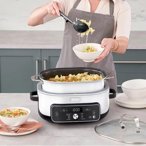 Miniatura 4 de Ninja Foodi PossibleCooker PRO Plus 11 en 1 8.5 cuartos de galón de cocina múltiple (blanco) con sistema de cocción inteligente y termómetro