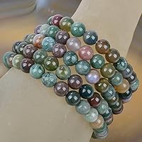 Vista 88 de MASSIVE BEADS Pulsera elástica de yoga hecha a mano con piedra natural, cristal curativo, energía, regalos para adultos unisex de 0.157 in, 0.236