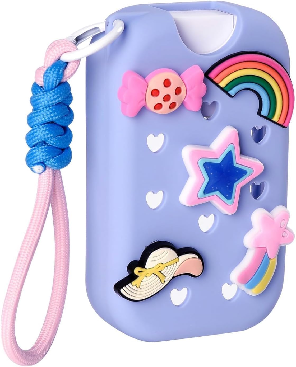 Protective Silicone Case for Hand Sanitizers Bottles Equipped with Keychain for Attachment and Decoration Silicone