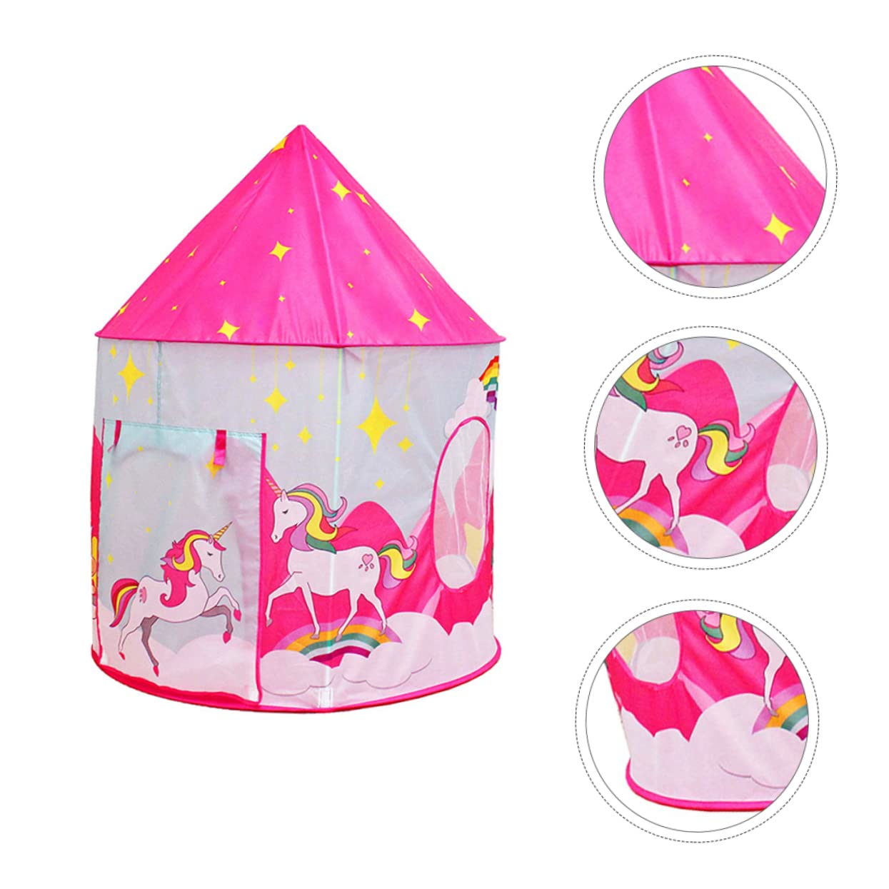 WOONEKY Da Gioco Per Bambini Portatile Rosa Pieghevole Casetta Da Gioco Da Interno Traspirante Spazio Per Sedersi e Dormire Per Bambini Per La Casa