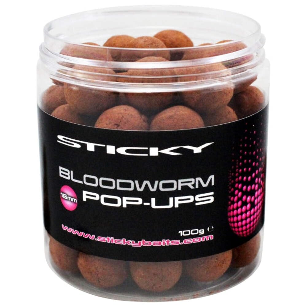 Sticky Baits Bloodworm Pop-Ups 12mm, Red, One Size