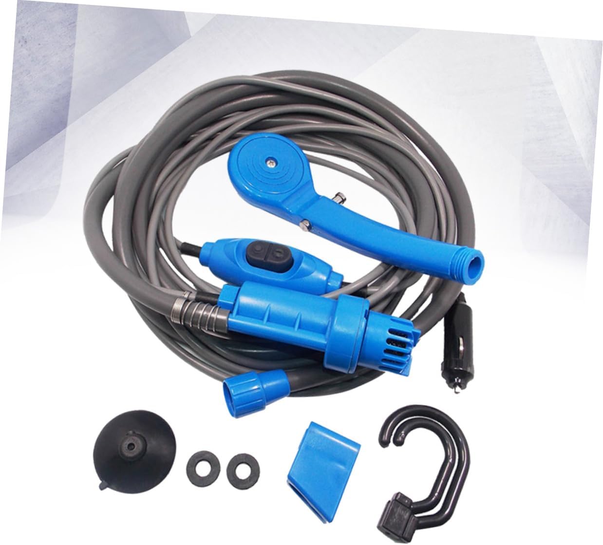 12v Portable Outdoor Shower Kit Camping Shower Dc Cable Hose Water Pump for Travel Pet Outdoor Activities