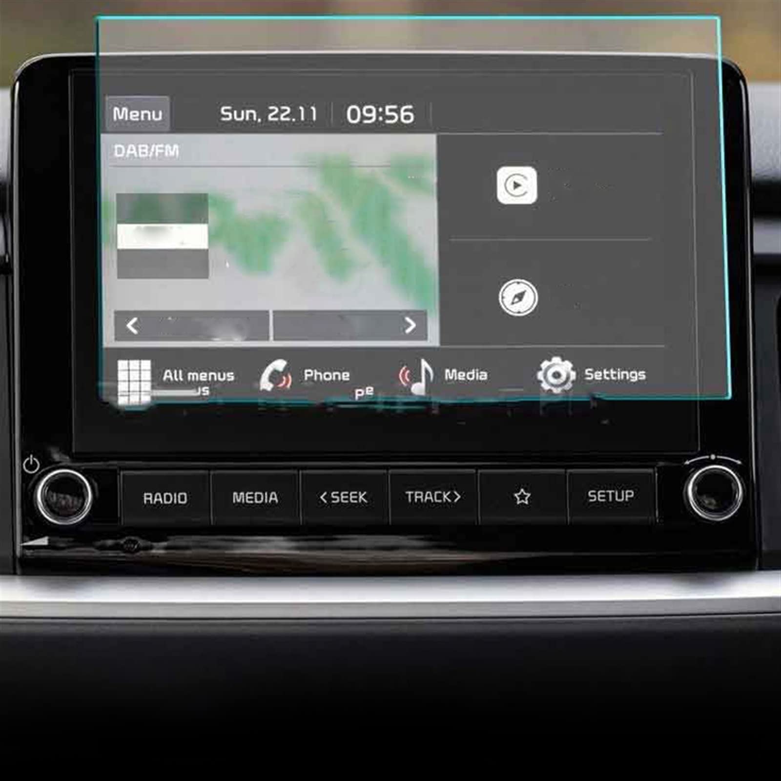 Écran Kia Stonic rayé ? Film verre trempé 8 pouces pour navigation GPS 2021 2022