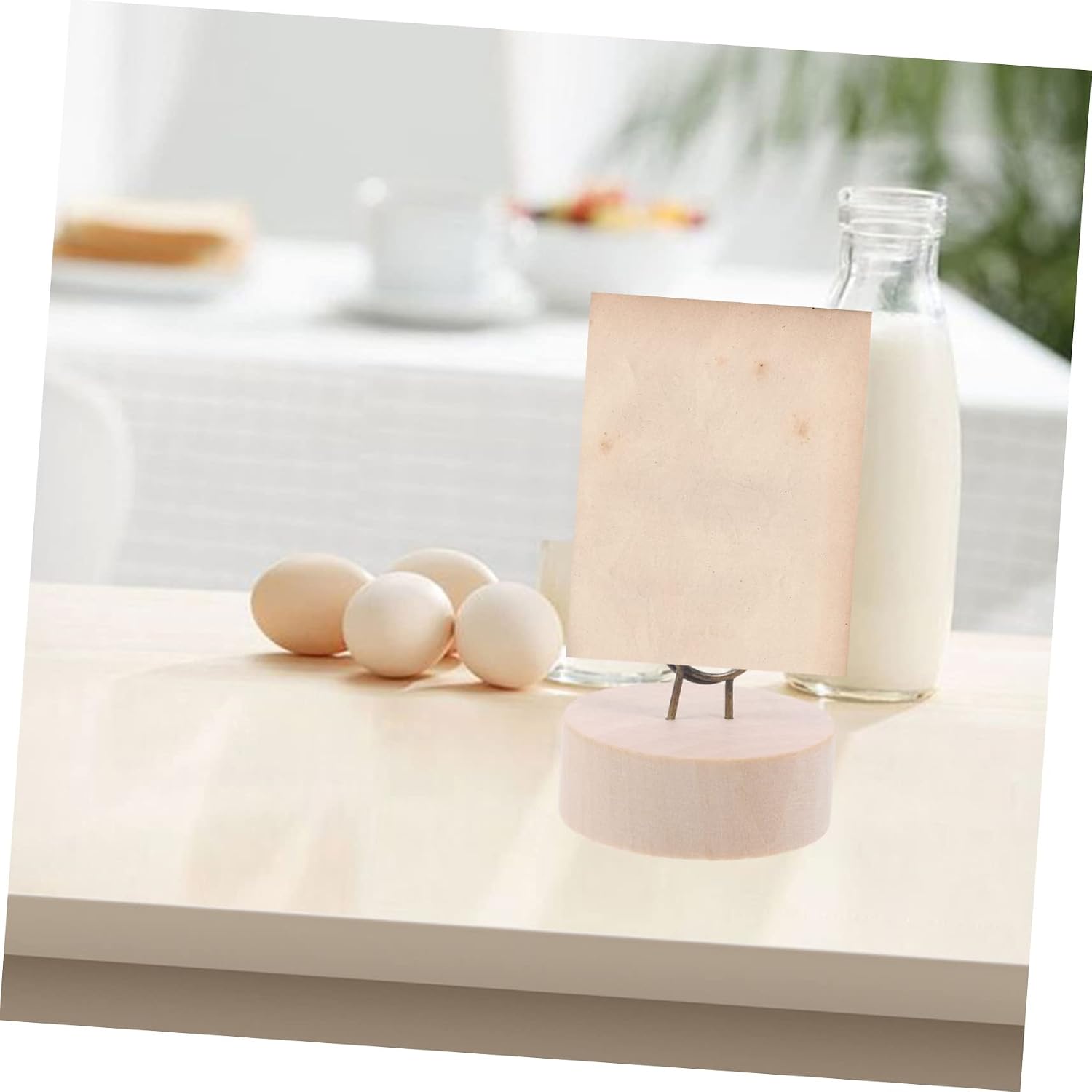 20Pcs Creative Iron and Wood Note Stand Multi-Functional Table Card Holders for Photos Memos Place Cards Wedding Decor and Office Desk Organization