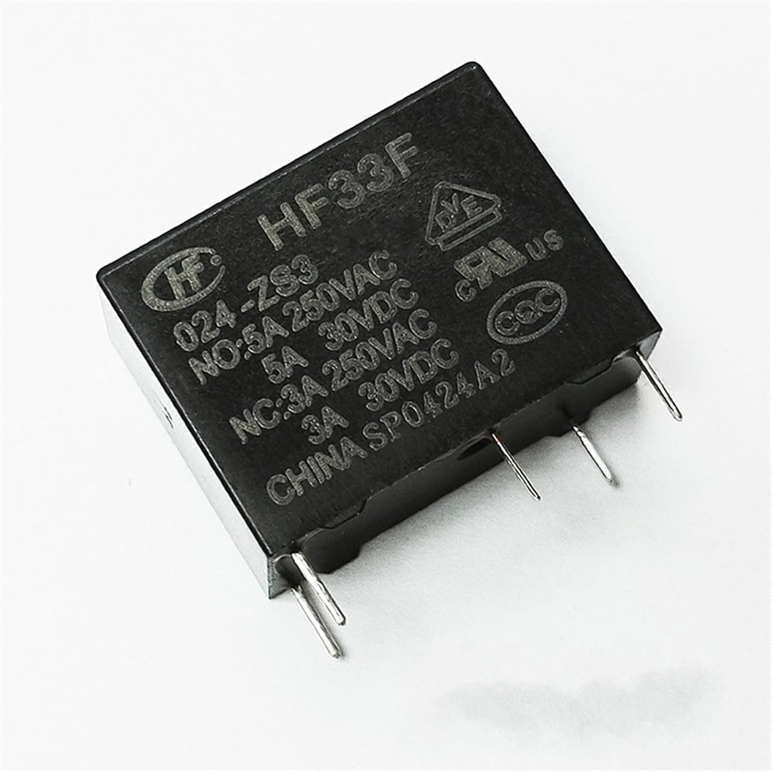 50PCS/lot Power relays HF33F JZC-33F-005-ZS3 JZC-33F-012-ZS3 JZC-33F-024-ZS3 5A250VAC 5PIN(12V)