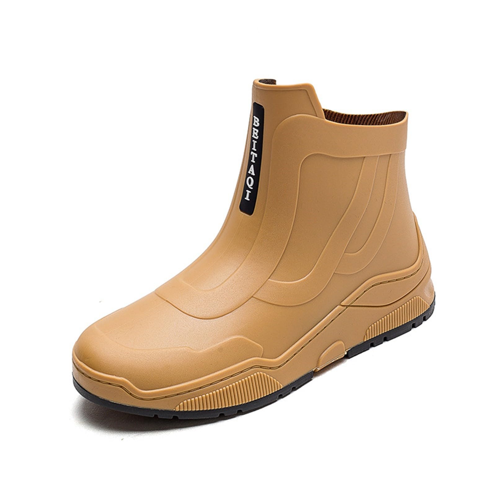 Scarpe da pioggia da uomo e da donna, in gomma, casual, alla moda, per attività all'aperto, lavoro, pesca, lavaggio auto, cucina, non sovrascarpe, blu, 43