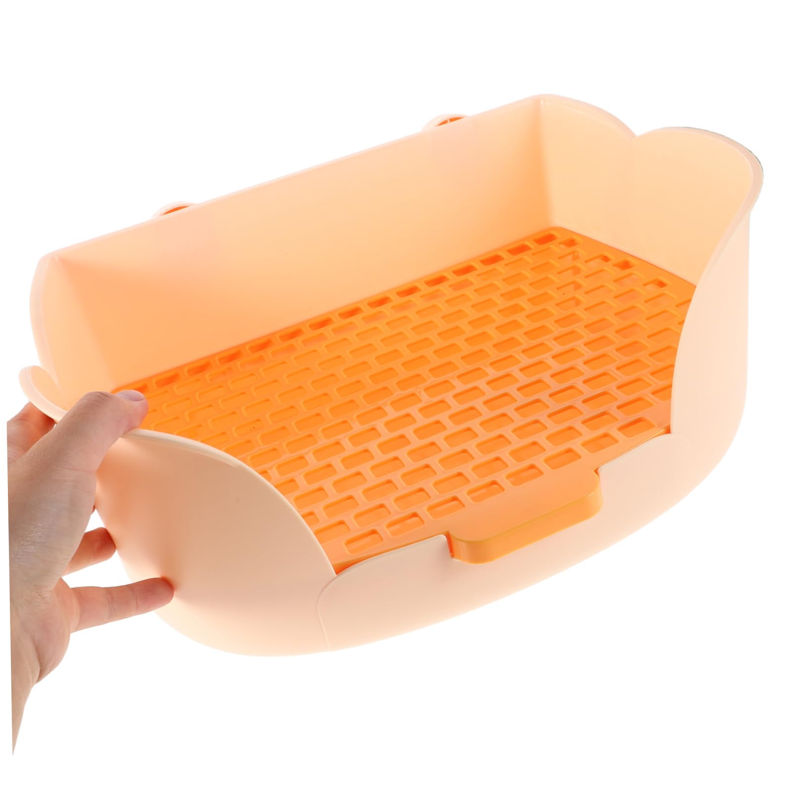Yardwe Lettiera per Conigli Piccoli Supporto per Conigli Mangiatoia per Animali Domestici Toilette per Coniglietti Facile da Pulire Separazione Efficiente dei Rifiuti Adatto Diverse Gabbi