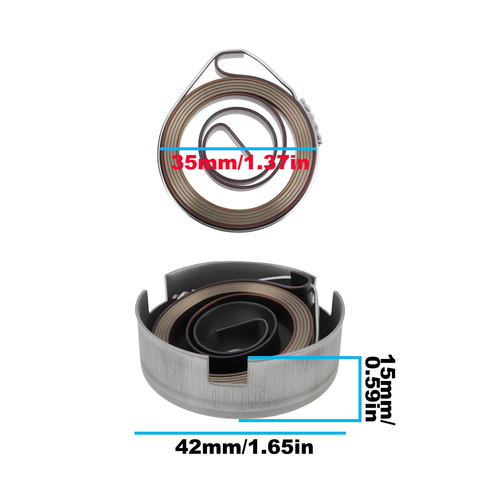 Molla Di Ritorno A Spirale Da 35 Mm Con Copertura Per Molle Adatta Alla Maggior Parte Dei Trapani A Colonna