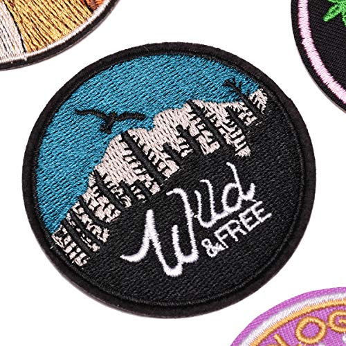 9 pezzi toppa ricamata cucire / ferro su toppe