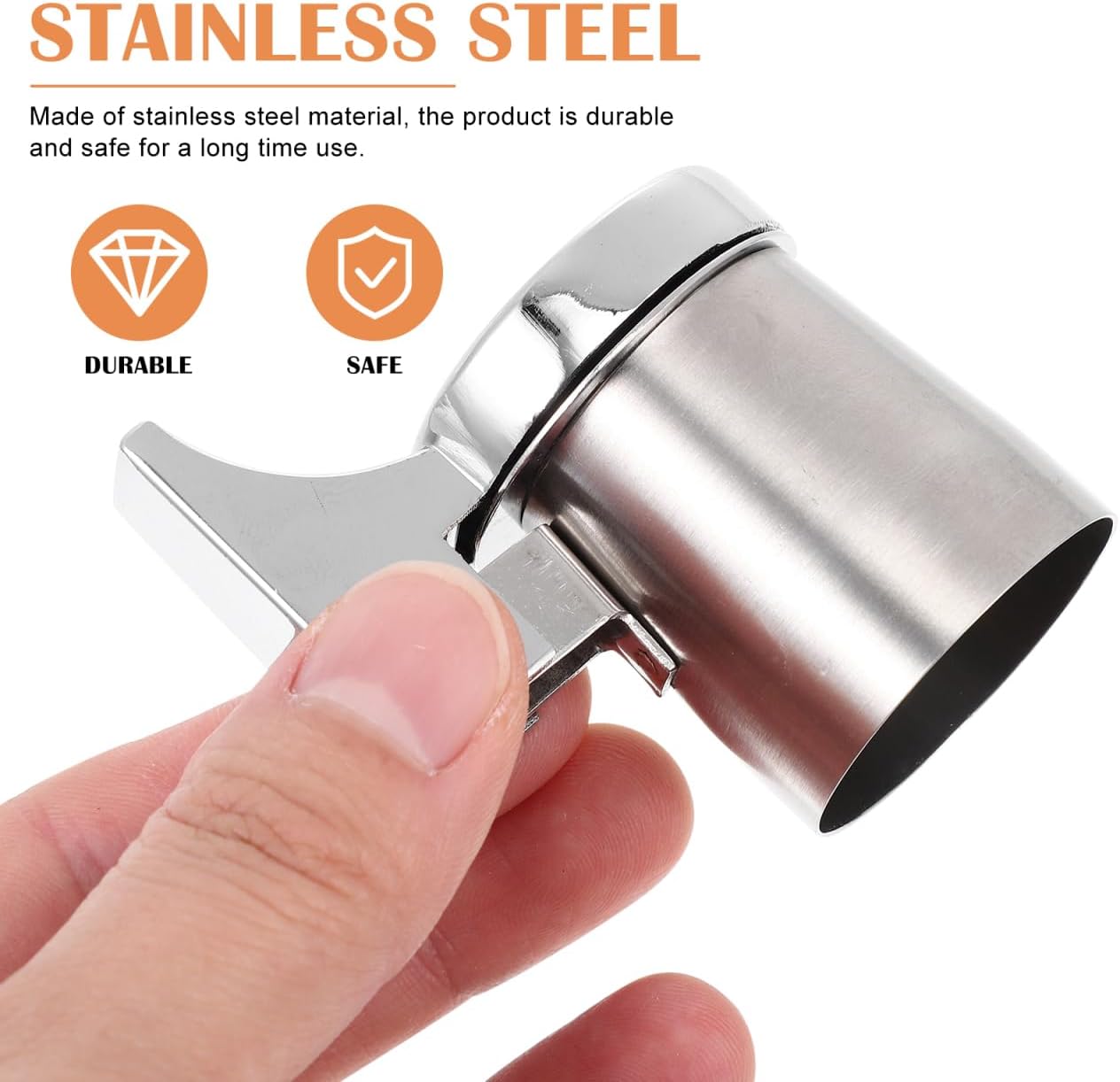PRETYZOOM Tea Kettle Whistle Attachment Water Boiler Alarm System Teapot Whistle Spout Replacement Whistling Kettle Flute 1.3 x 1.3 x 2.3 Inch
