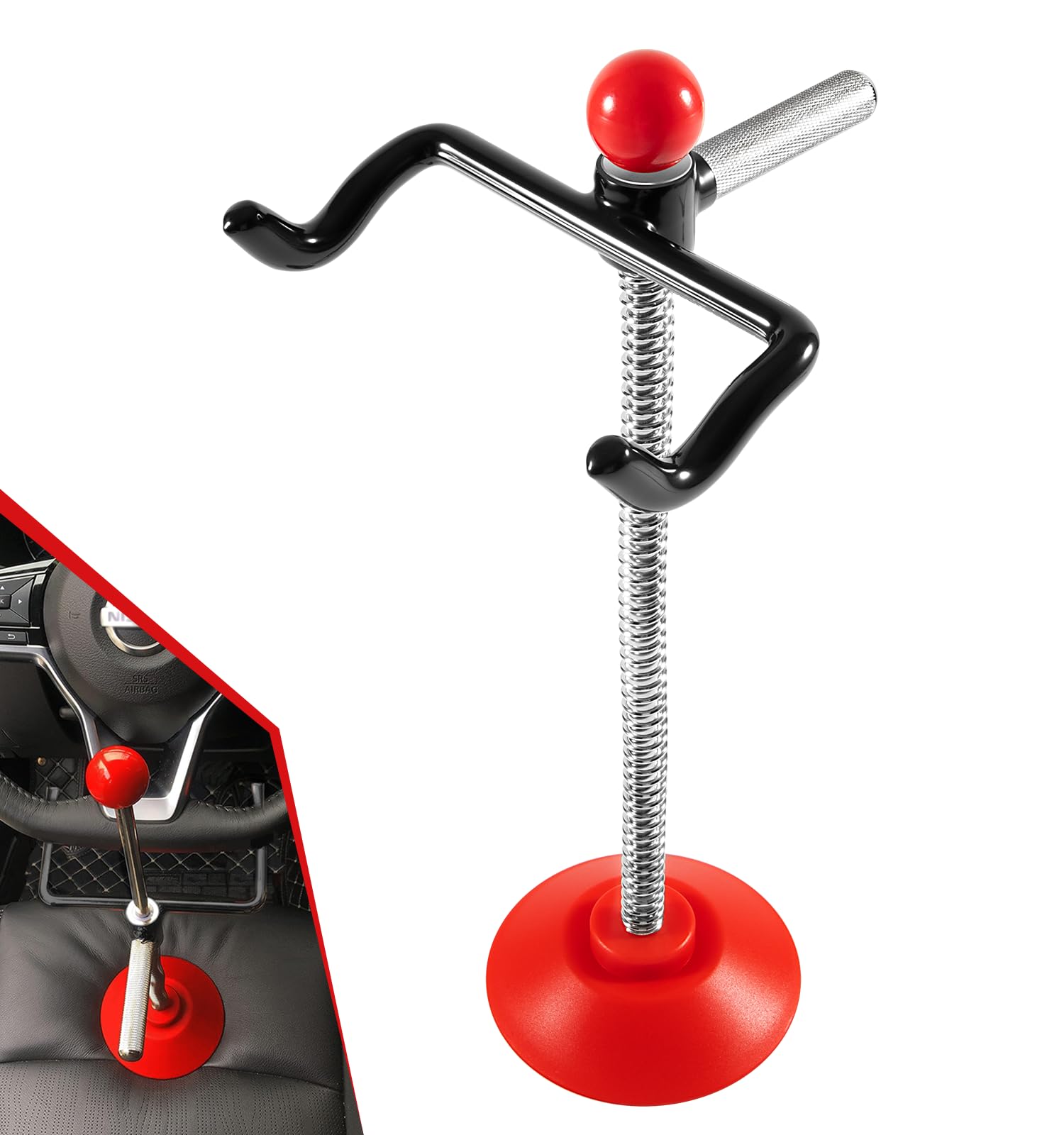 Steering Wheel Holder Stand Tool, Adjustable Steering Wheel Alignment Rack, Essential Steering Wheel Centering Tool for Most Trucks/Buses/Vans