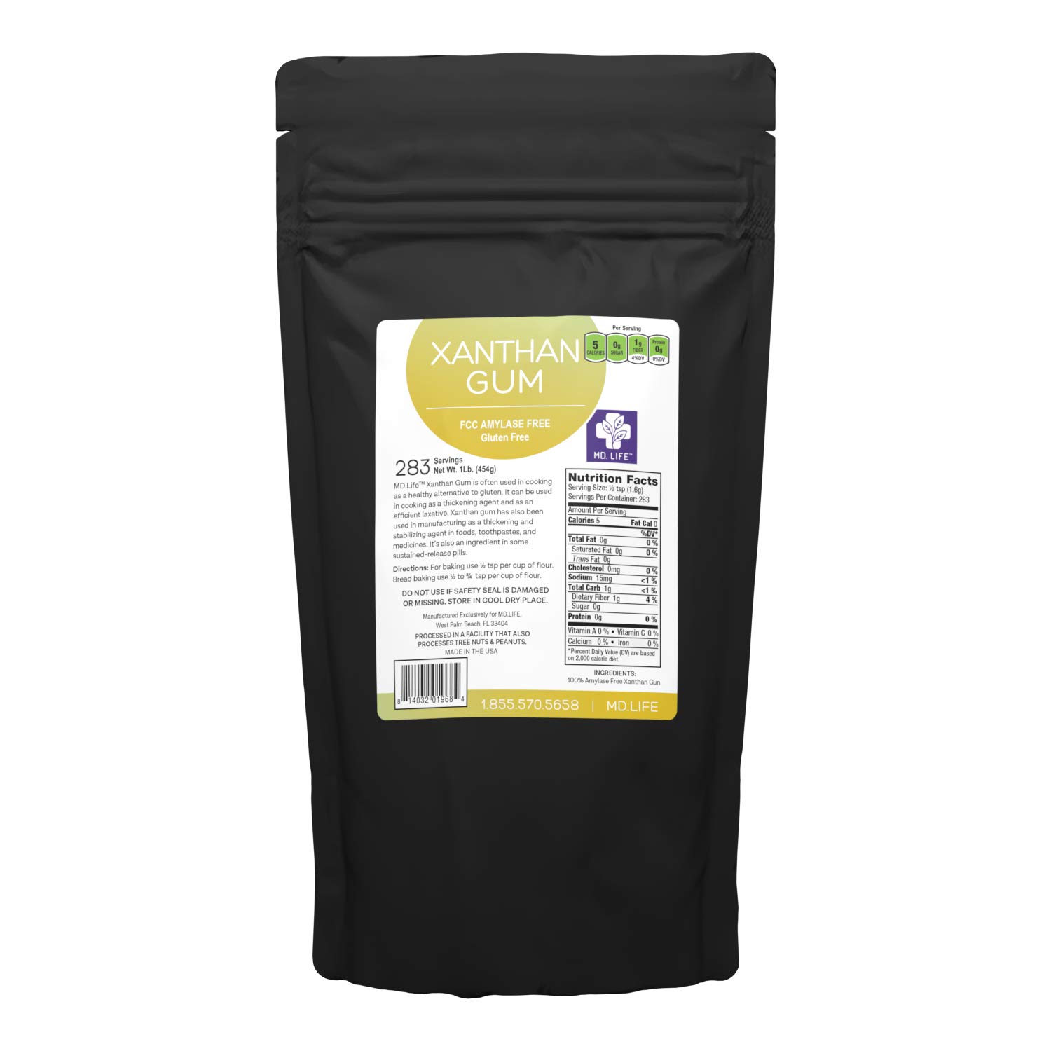 MD. Life Goma de mascar xantana para hornear keto 1