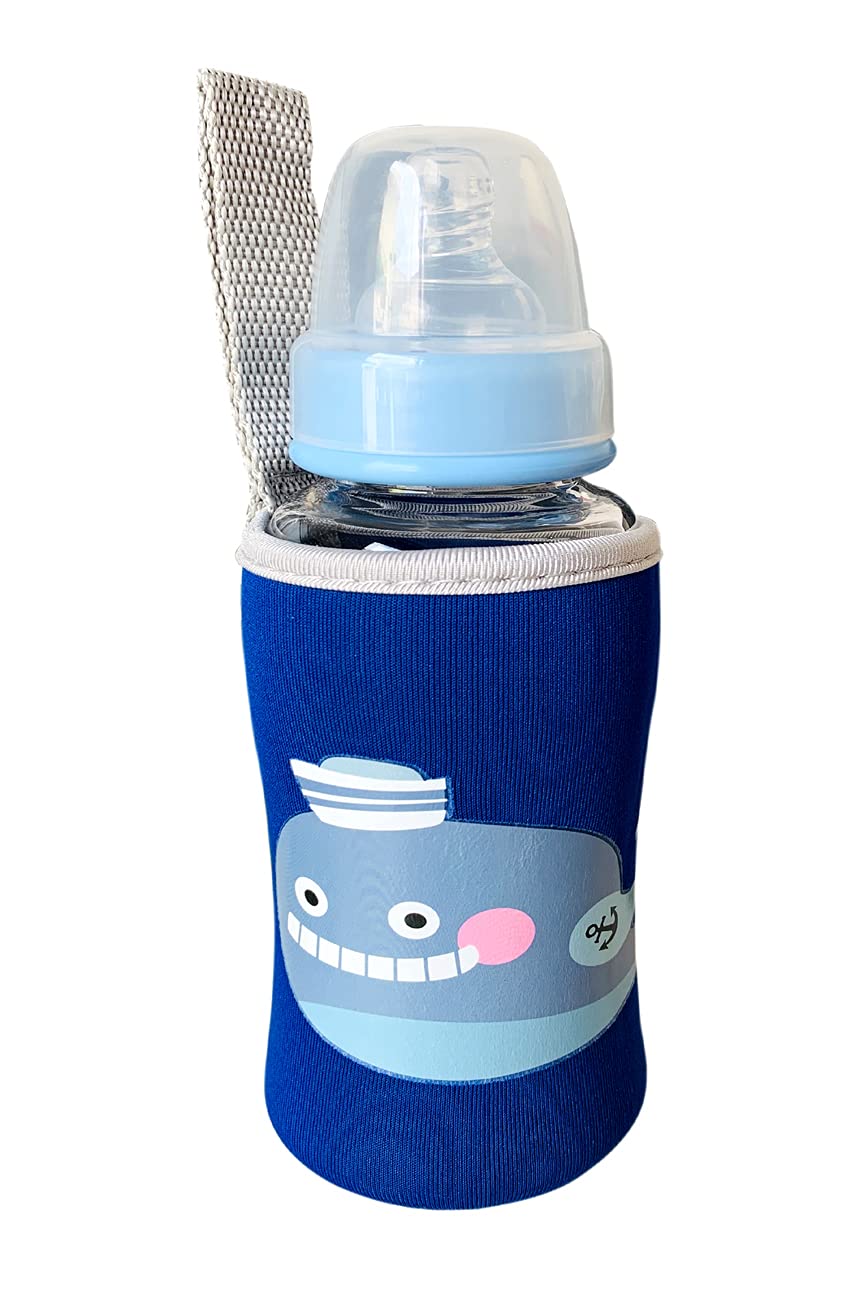 THE LITTLE LOOKERS Baby Feeding Bottle Cover with Easy to Hold Strap | Narrow Neck Soft Plush Stretchable Baby Feeding Bottle Tote Bag Cover Pack of 2 (Multicolor 120ml, 150ml, 200ml) - Image 8 thumbnail