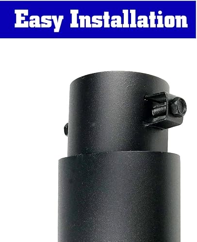 Miniatura 9 de Sakali Punta de escape pulida atornillada, silenciador de cola de escape de automóvil, ajuste universal, diámetro de tubo de 1.5 a 2.25 pulgadas