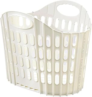 Folding Laundry Basket Wall Mounted Portable Dirty Clothes Storage | Foldable Design, Multifunctional Use, Built-in Handles, Bathroom Storage, Space Saving