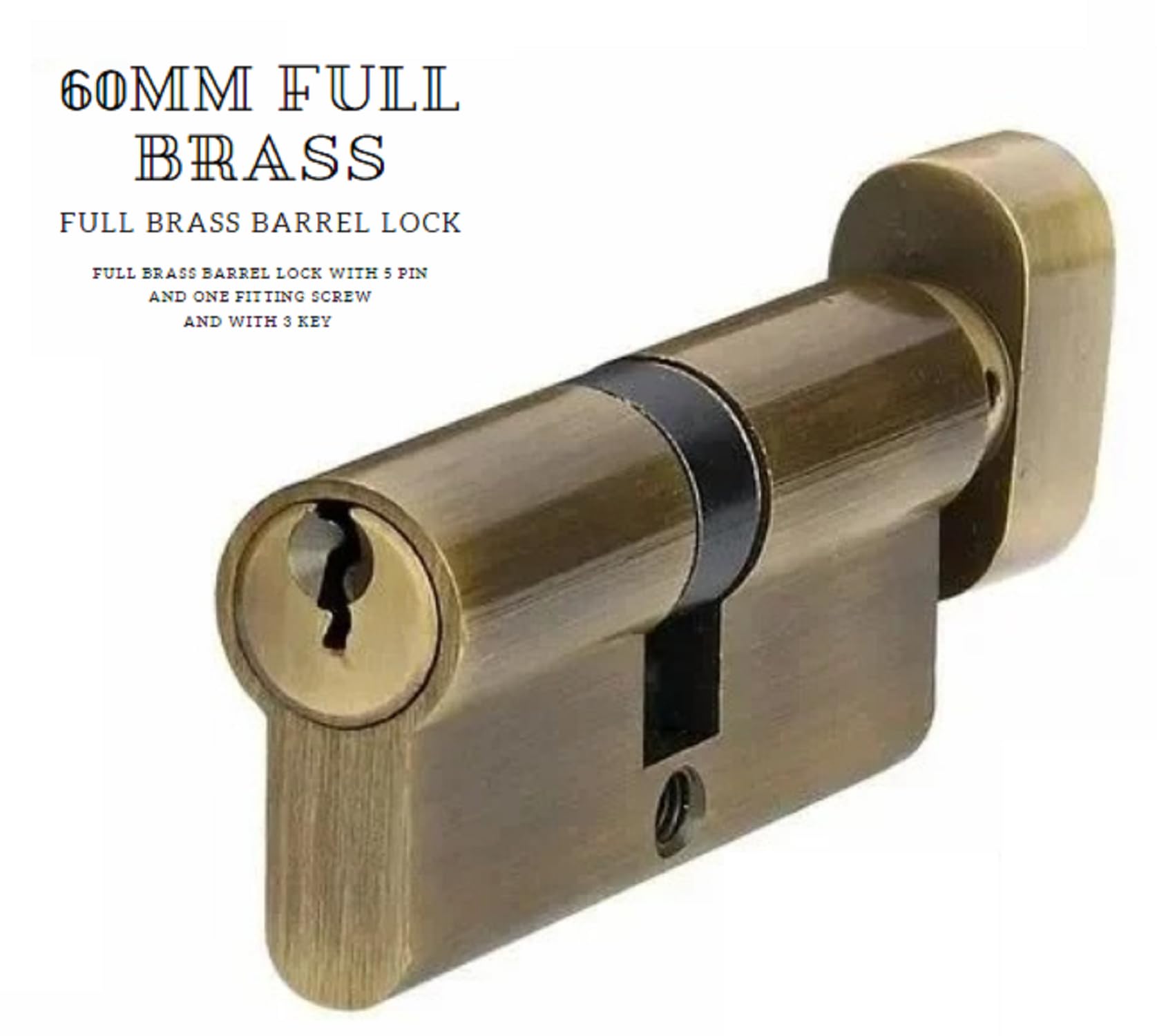 Jagger Mortise Lock Cylinder - Brass Replacement Core -3 Jagger Mortise Lock Cylinder - Brass Replacement Core -3