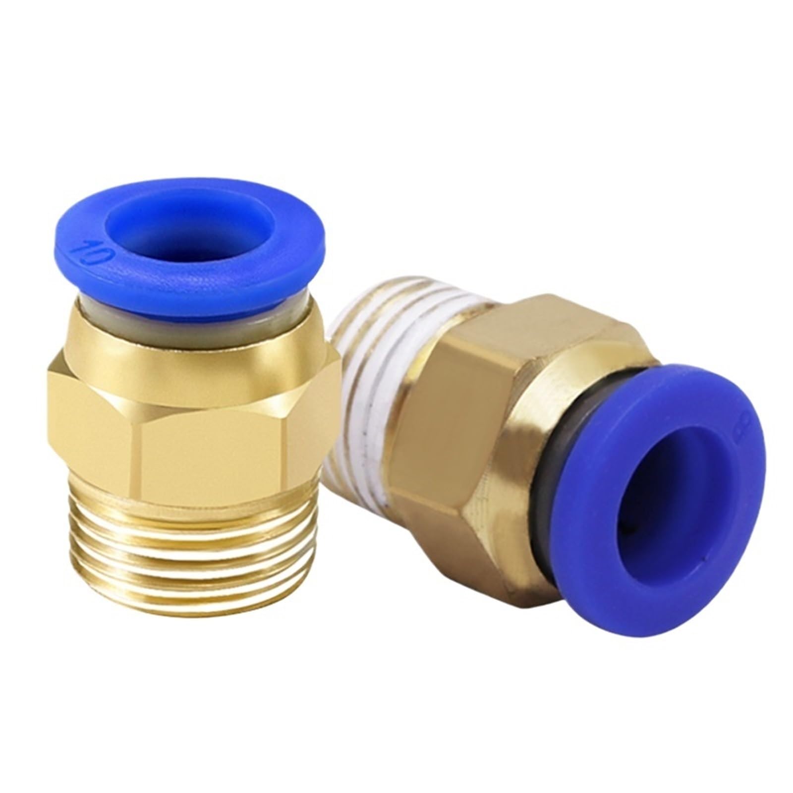 Impianto di tubature pneumatiche d’aria, Confezione da 5 raccordi rapidi pneumatici con filettatura maschio PC girevoli da 4 a 12 mm, 1/8-1/2 pollici(Pc6mm-1i8)