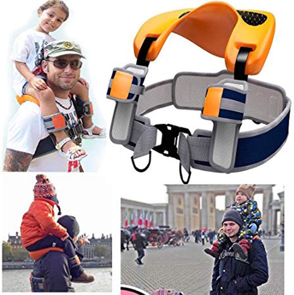 SHT Spallacci per Bambini, Selle a Spalla da Esterno, sedili Comodi e Protezione della Sicurezza Completa, Adatta per Bambini da 2-5 Anni