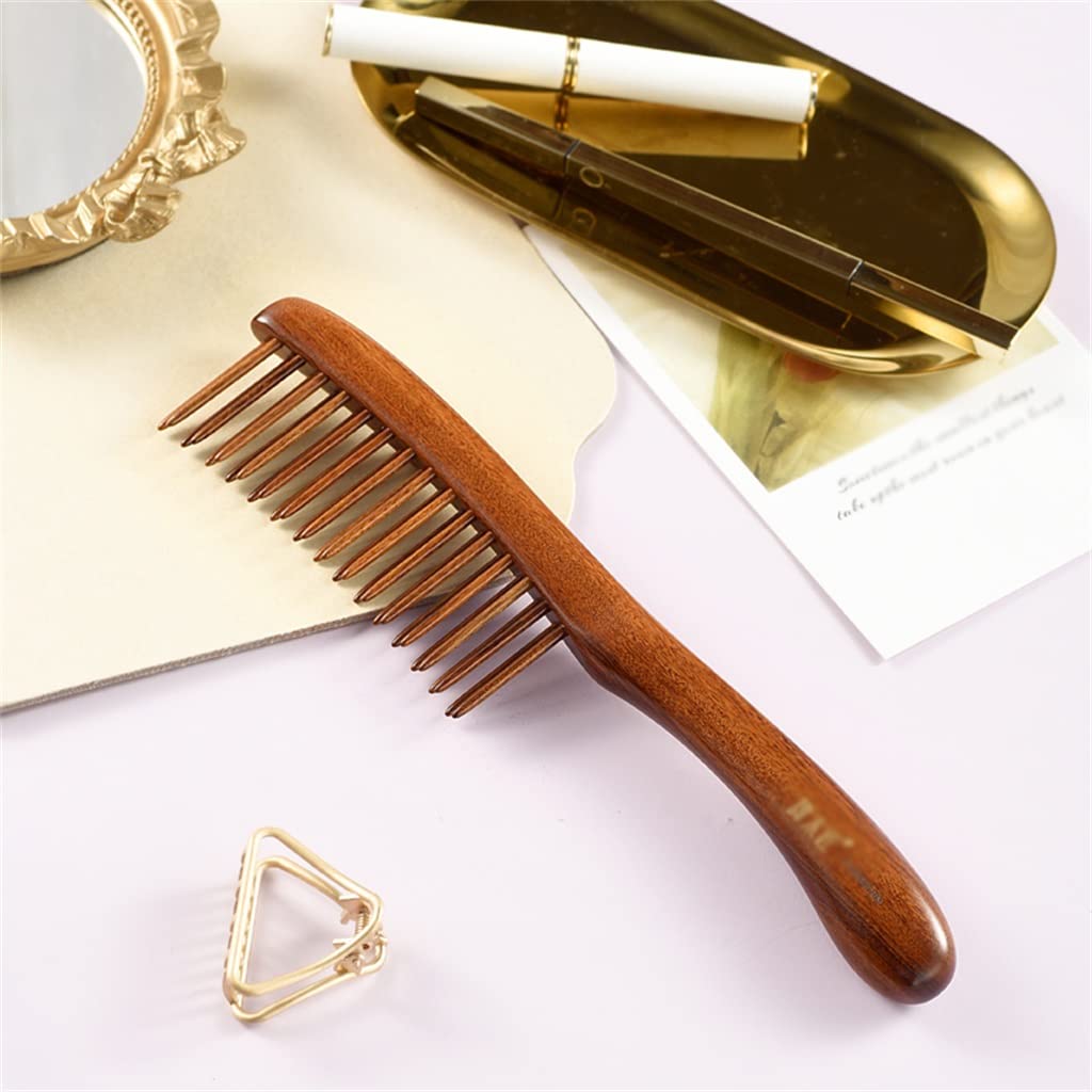 MRKU Peine de Dientes de Doble Fila, Peine de Masaje portátil para el hogar, Peine para Cabello Largo y Corto, Regalo Personal, Peine para el Cuidado del Cabello