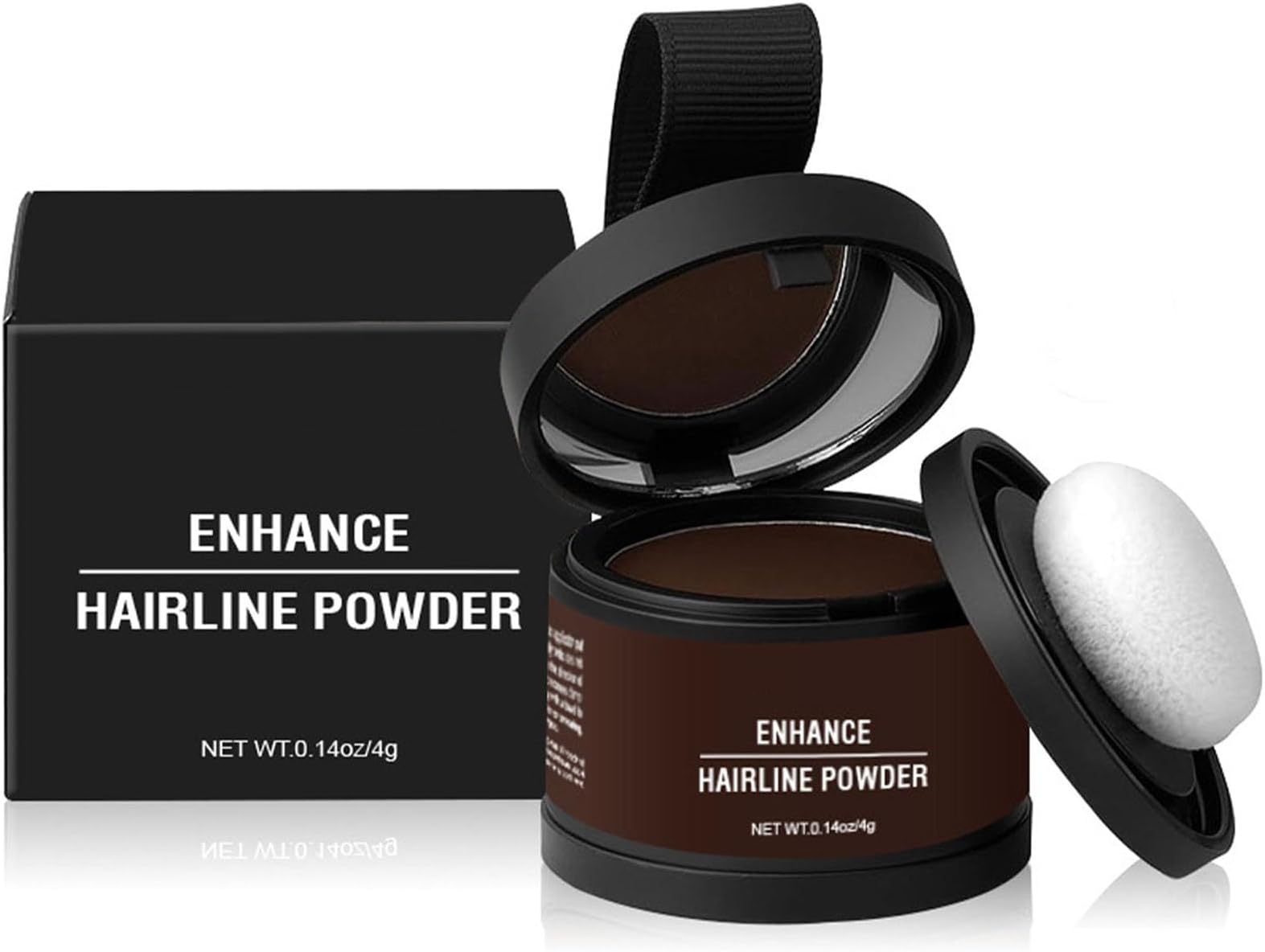 Maycheer Hair Shadow, Hair Powder for Enhancing Hairline and Concealing Hair Loss, Magic Color Root Touch (06 Dark Brown, 1 Fl Oz)