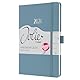 SIGEL J6401 Wochenkalender 2026 A5 blau, Hardcover mit Textileinband, Gummiband, Stiftschlaufe, Einstecktasche, 174 Seiten, vegan, Buchkalender, Terminplaner Kalenderbuch Jolie