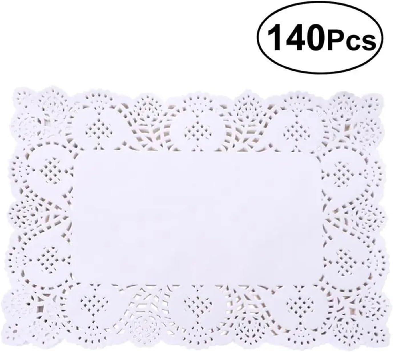 Paper Doilies 280pcs Disposable Oil-absorbing White Lace Paper Doilies Cake Box Liner Packaging Pad(A2)