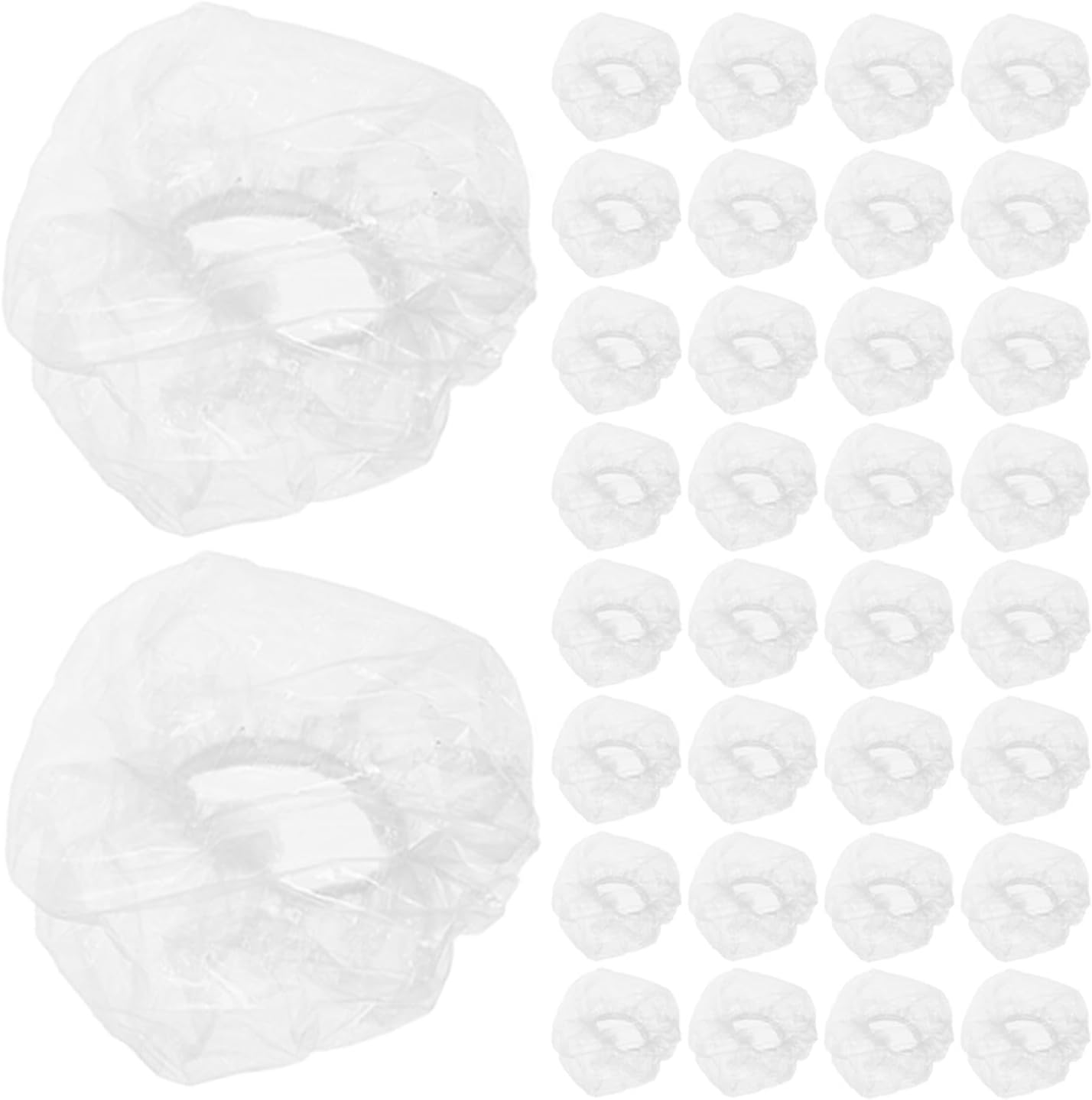 500pcs Disposable Ear Protectors for Shower and Hair Coloring Plastic Ear Muffs for Adults Comfortable and Nontoxic for Personal Styling and Swimming