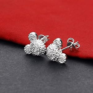 Aazon.co: Classic Woen's 100% 925 Silver Earrings - Atte Ickey