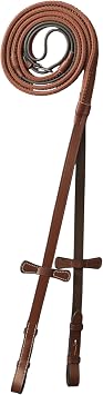 Exion Rubber Grip Reins for Horses | Premium English Leather Reins for Horse Bridles, Ideal for Dressage & Jumping
