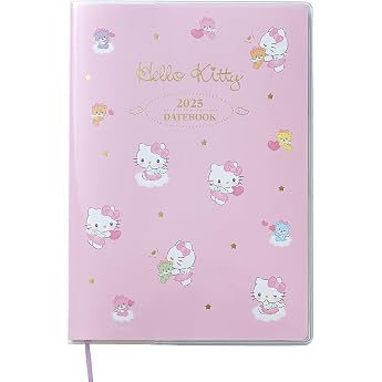 Sanrio SANRIO B6 Datebook Hello Kitty 2025 Planner Starting October 2024 with Schedule Stickers and Bookmark 454681