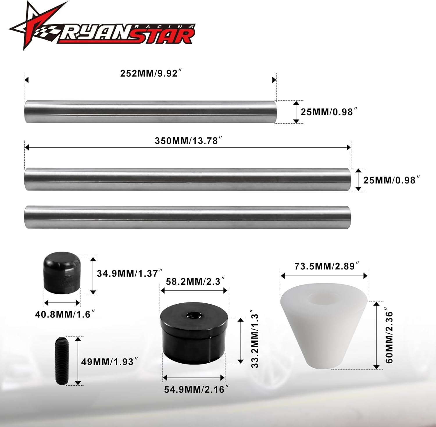 RYANSTAR RACING Steel Cam Bearing Installation & Removal Tool Compatible with Chevy LS Engine (LS1, LS2, LS3, LS6, LQ9) - Durable and Efficient