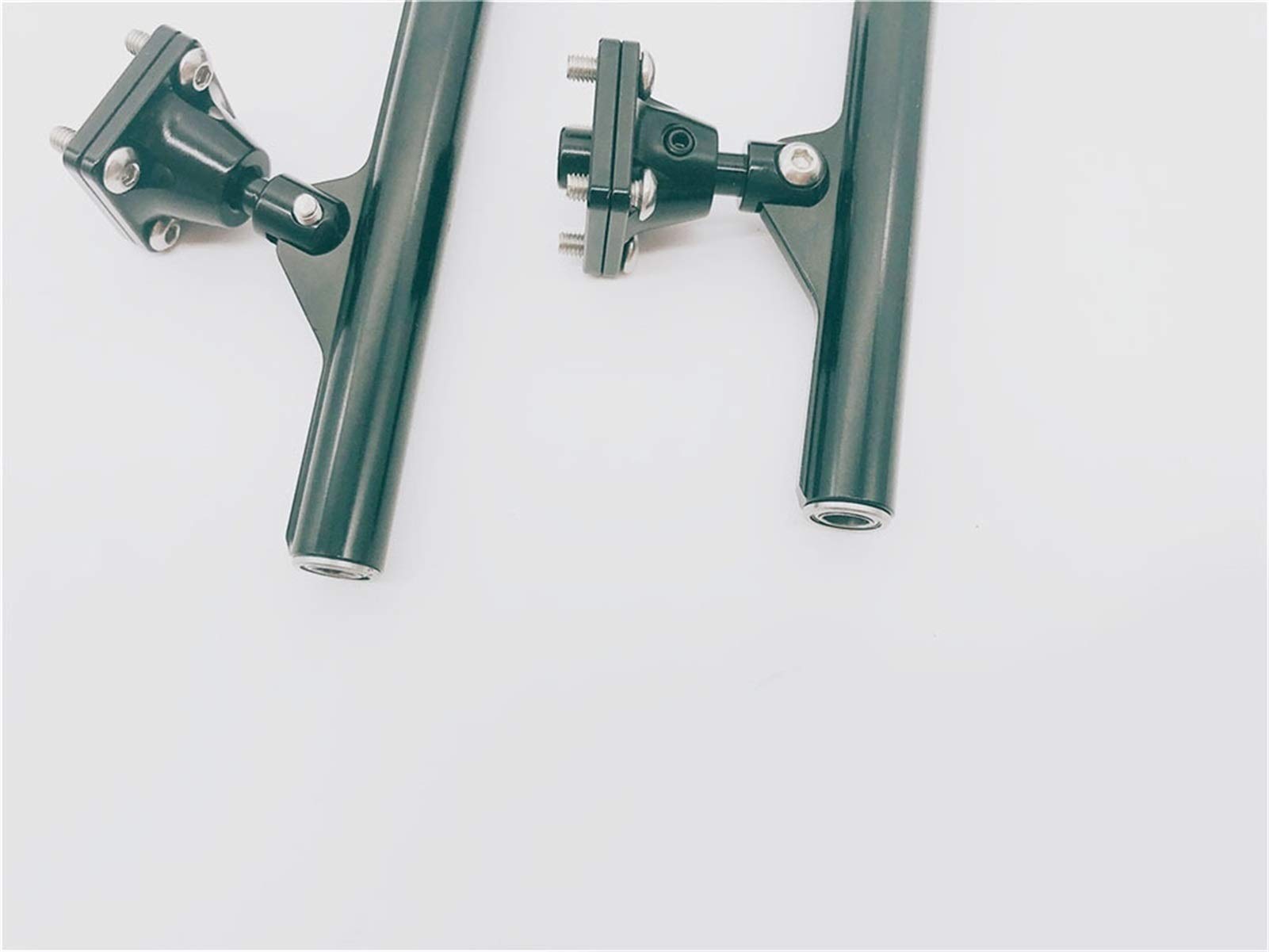 Druckerteile 4,76 mm Flexible Wellenhalterung Motorwellenbefestigung Halterung Lagerbuchse Aufhänger 110 mm Ersatzteile Geeignet für CAT Bootsmodell Ersatzteile (Farbe: 2 Stück Schwarz)