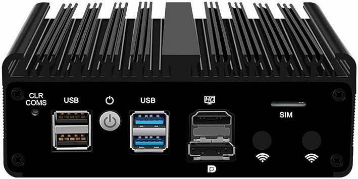 Firewall Micro Appliance N150,4X i226-V 2.5G Fanless Mini PC,4*USB,HDMI,DP,1*RJ45 COM,WiFi Solt Industrial PC,No RAM No SSD