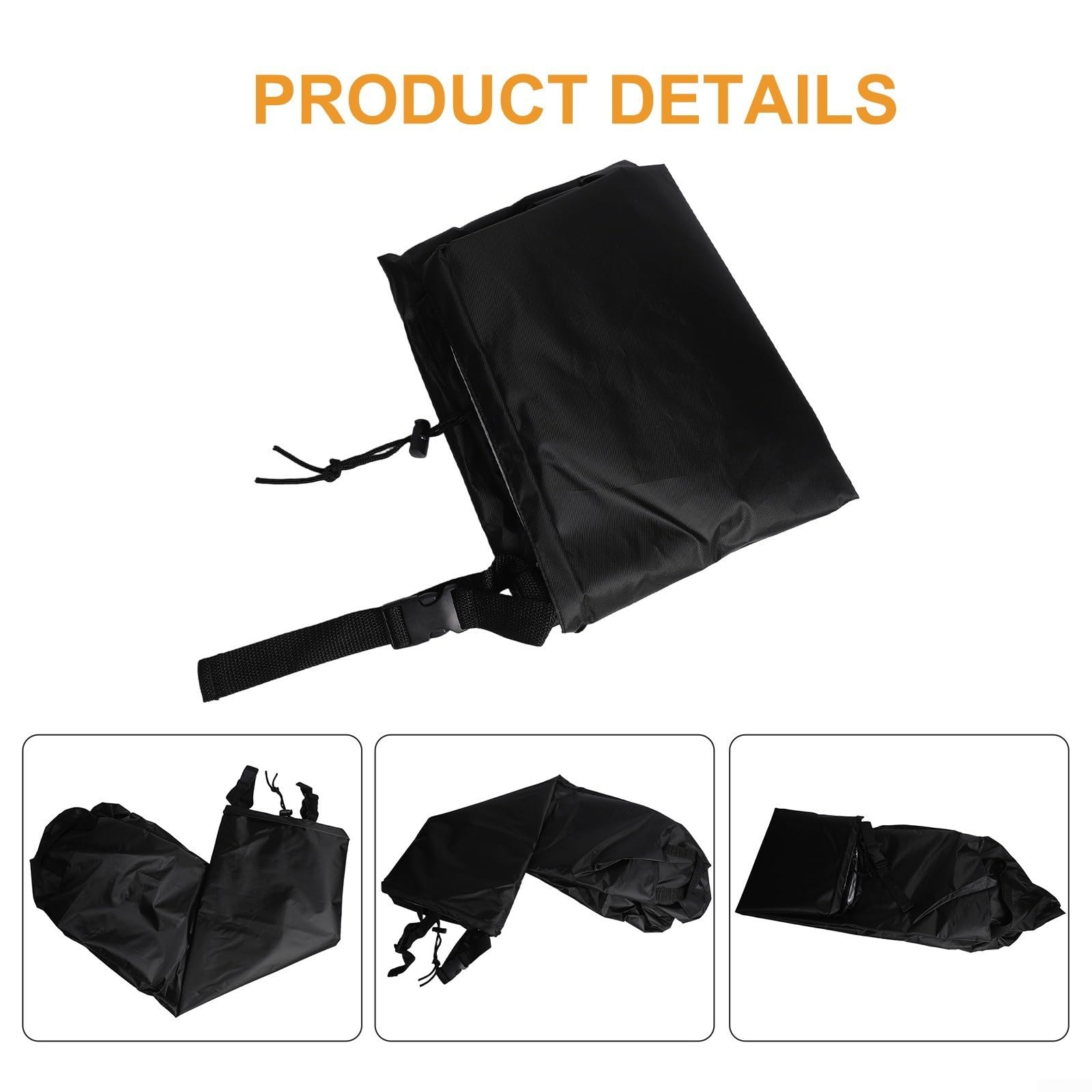 Glewi Funda para estufa de gas para exteriores compatible con quemadores de propano, cubierta de tela Oxford 210D con cordón y hebilla (15.7 x 15.7 x 30 pulgadas) — view 5