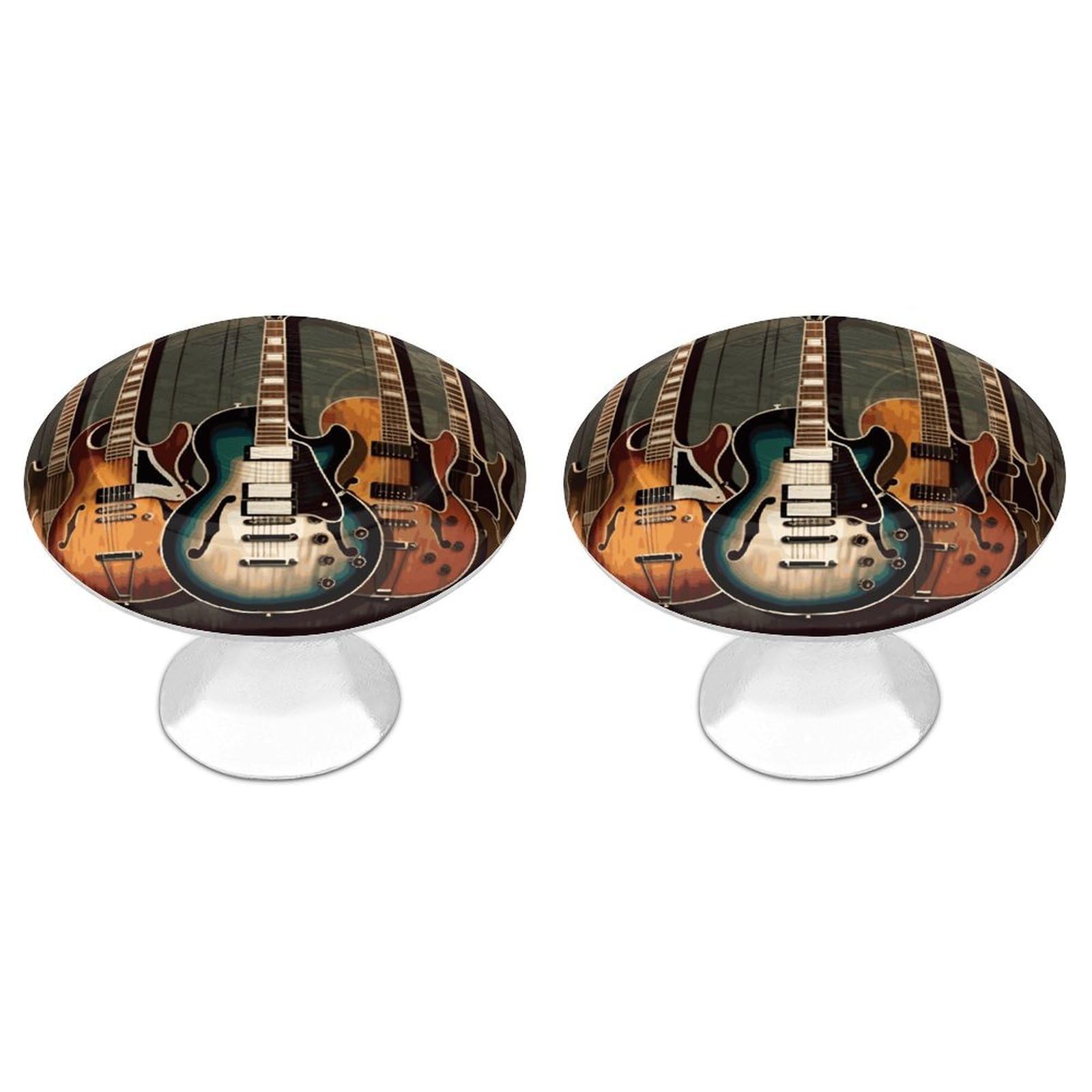 Btcowzrv Style Guitars Art 2 Pack Cabinet Knobs Drawer Pulls