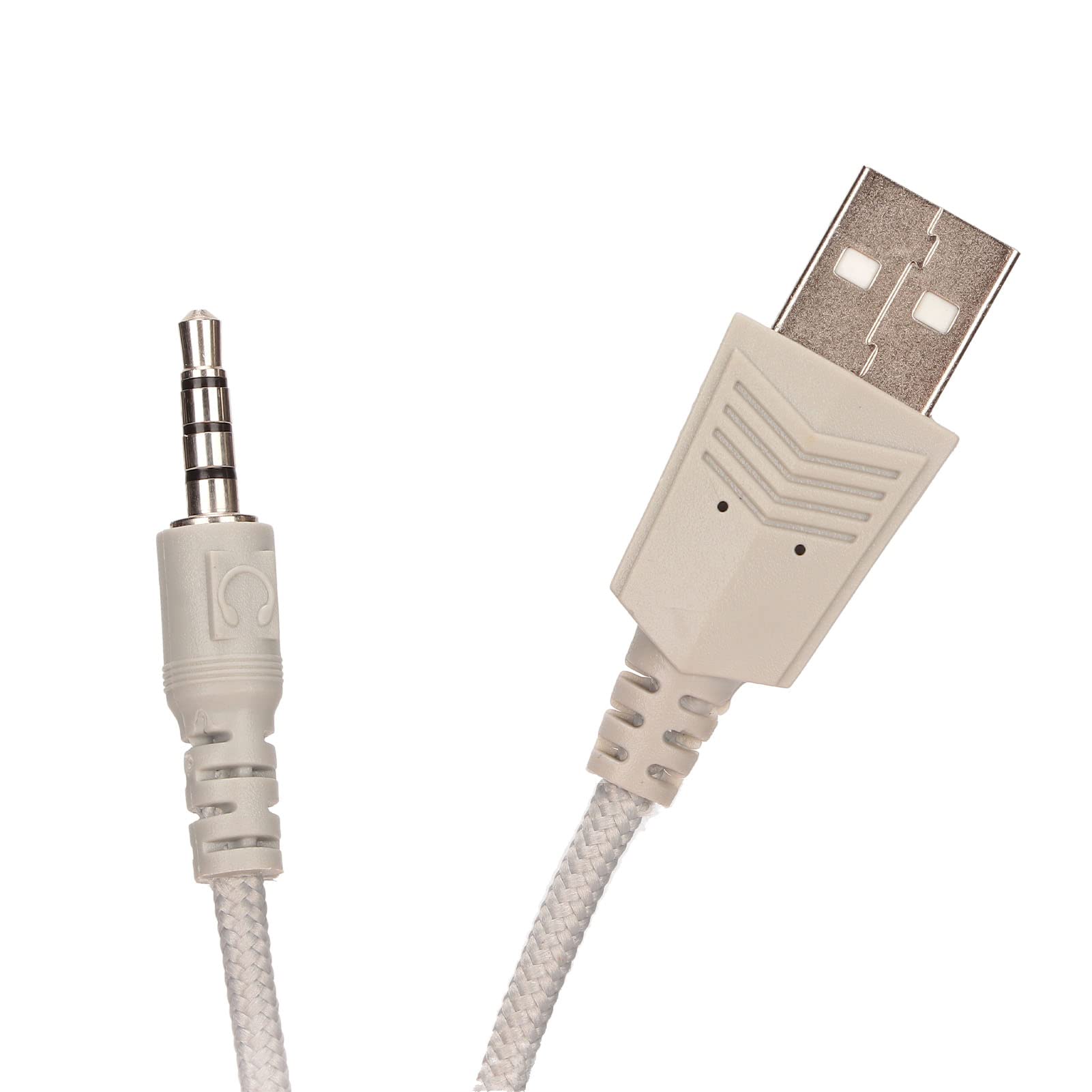 Yunseity Cuffie da Gioco, Cuffie con Orecchie di Gatto Rimovibili USB + 3,5 Mm con Microfono con Cancellazione del Rumore, Cuffie da Gioco per, One, PC, Telefono Cellulare(Blu)