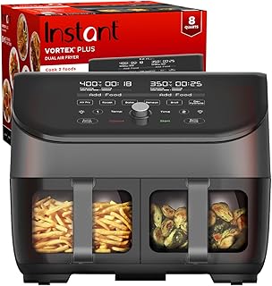 Instant Pot Vortex Plus XL 8QT ClearCook Air Fryer, Clear Windows, Custo...