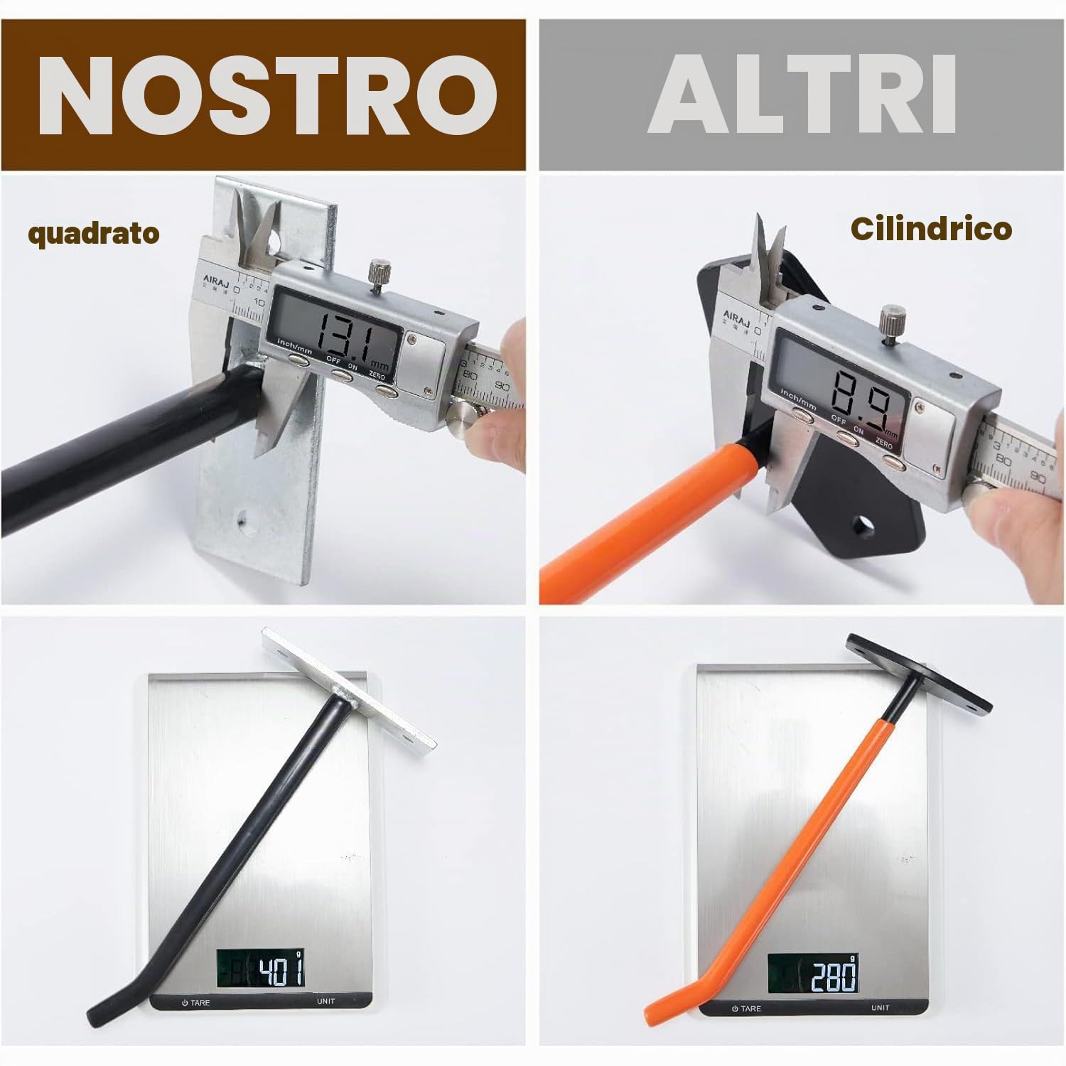 Sinoer 4 ganci da garage per riporre pneumatici, ganci da parete con viti e tasselli in metallo, supporto per pneumatici/cerchione per auto, nero