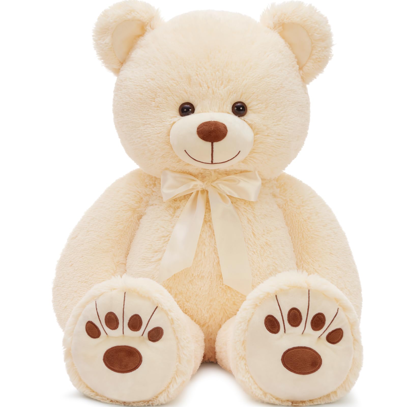 MorisMos Giant Teddy Bear Stuffed Animal, Big Teddy Bear Life Size, 36in Large Bear Cuddly Soft for Baby Shower, Boys, Girls