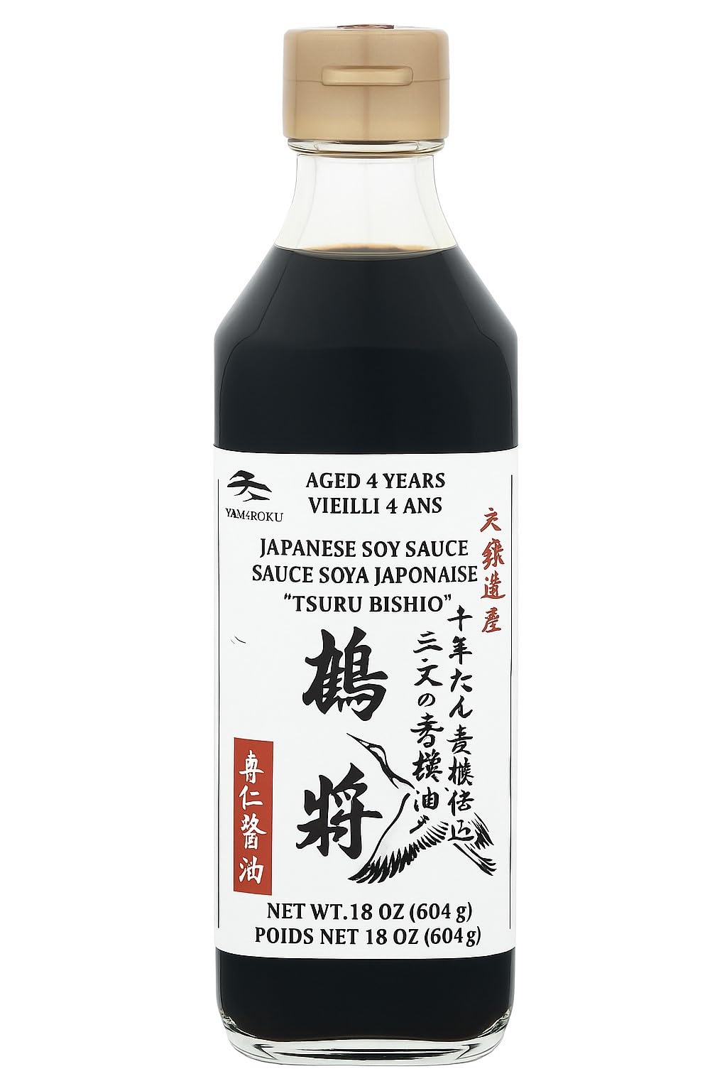 Yamaroku Tsuru's Soy Sauce Aged 4 Years (Tsuru Bishio) – 18 oz
