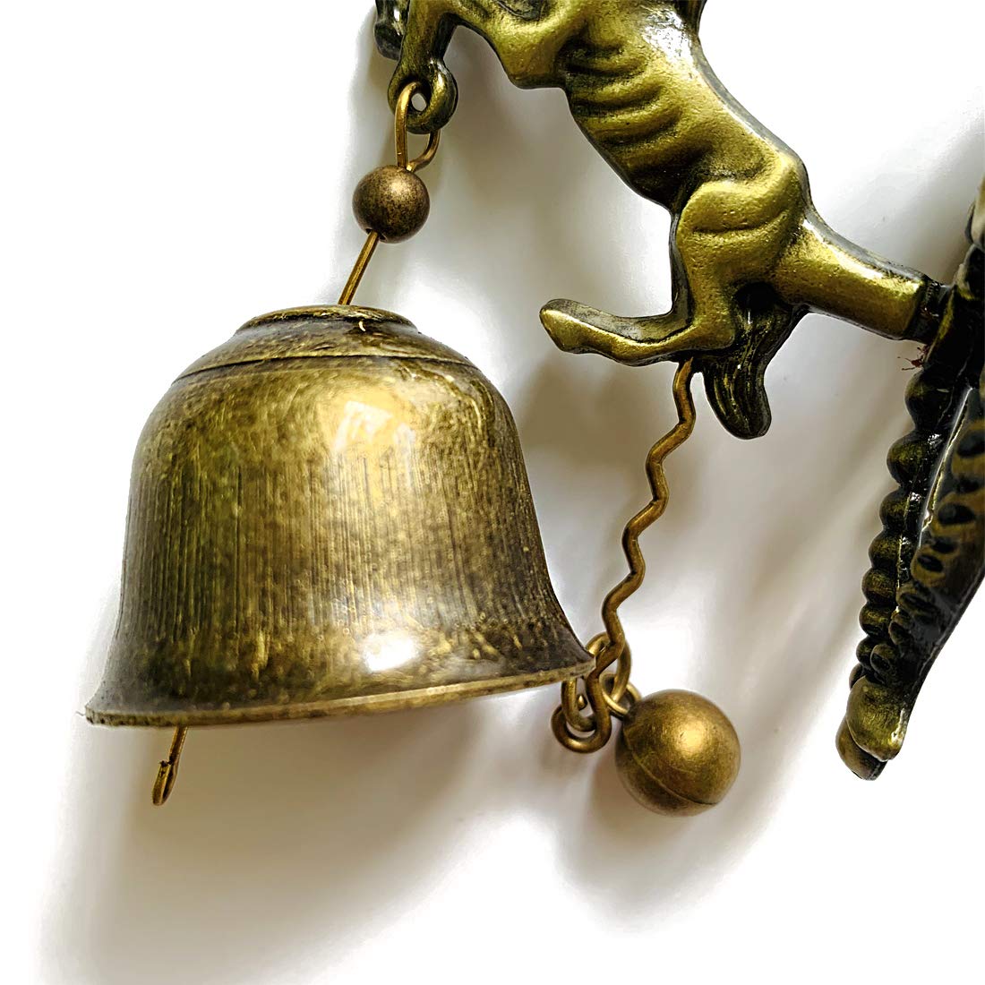 Campanello Vento Metallico A Forma Di Pesce Gatto - Decorazione Vintage Per Esterno