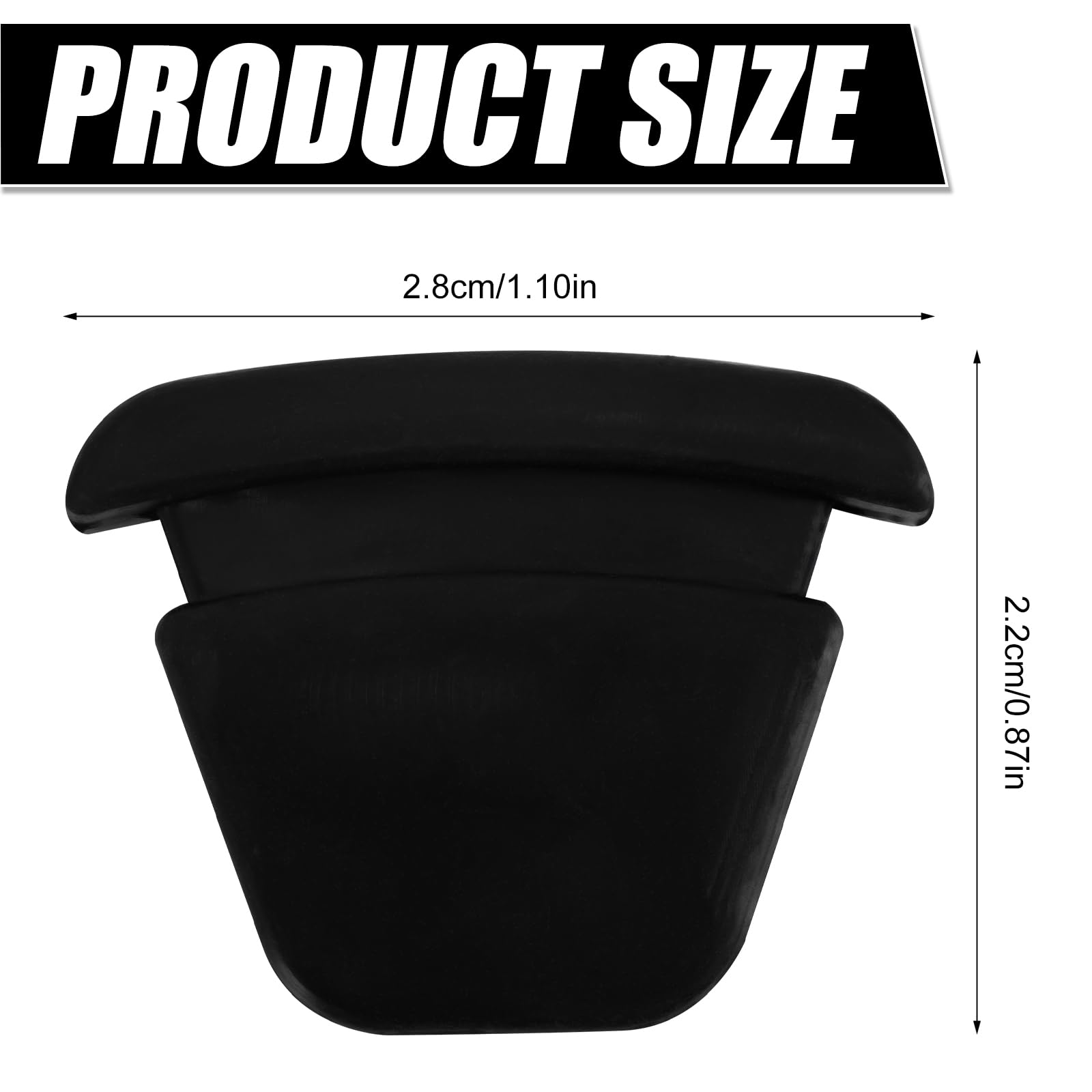 8Pcs Car Cup Holder Insert, Shockproof Silicone Stabilizer For Cups And Bottles, Black