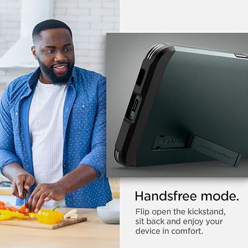 Miniatura 6 de Spigen Armadura resistente diseñada para Galaxy S22 Case (2022) - Abyss Green